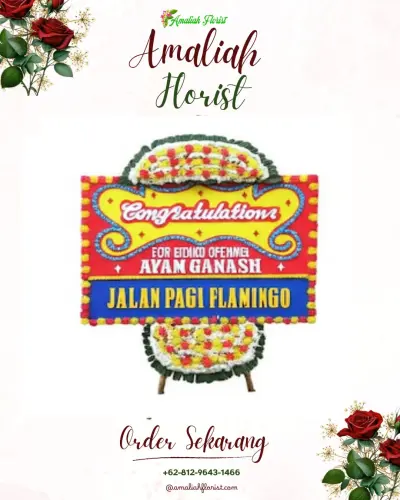 Bunga Papan Congratulation di Tembongwah